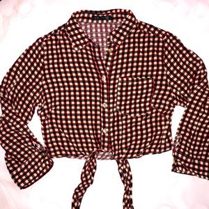 Love Culture cropped rayon blouse S